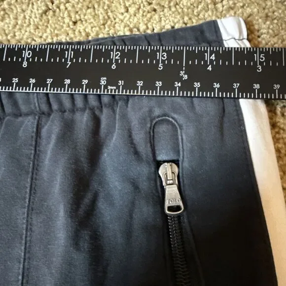 Polo Ralph Lauren Interlock Track Pant Mens Medium Black Pony Sweatpants Lounge - Picture 9 of 16